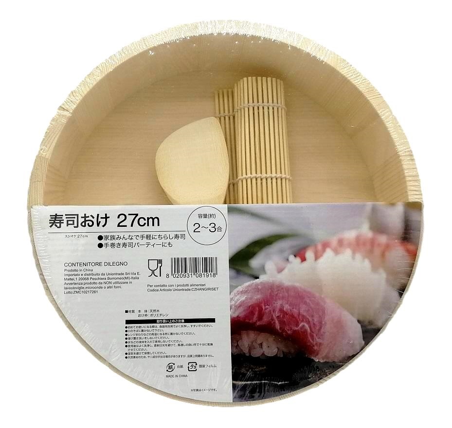 Set Sushi Cibo Giapponese 2 Persone Bacchette Legno Bamboo E Vassoio  Ardesia 3Pz - Alpina - Idee regalo