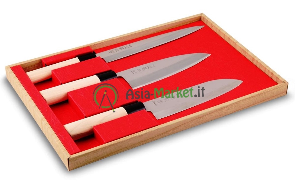 Set di coltelli giapponesi coltello da cuoco modello damasco Laser coltello  da Sushi salmone Santoku Nakiri coltelli da pelatura mannaia