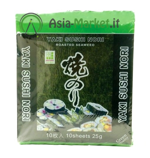 Alghe yaki sushi nori Qualità Verde - JHfoods 10 fogli - €3.99 :  , L'Asia sotto casa!
