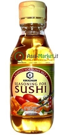 Condimento con aceto di riso per sushi - Kikkoman 300 ml.