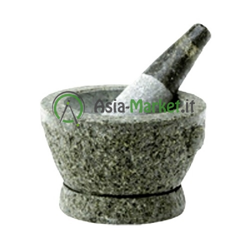 Mortalo E Pestello In Porcellana 6 Ml - Per Spezie, Erbe E Farmaci, Ideale Per Cucina E Fai Da Te
