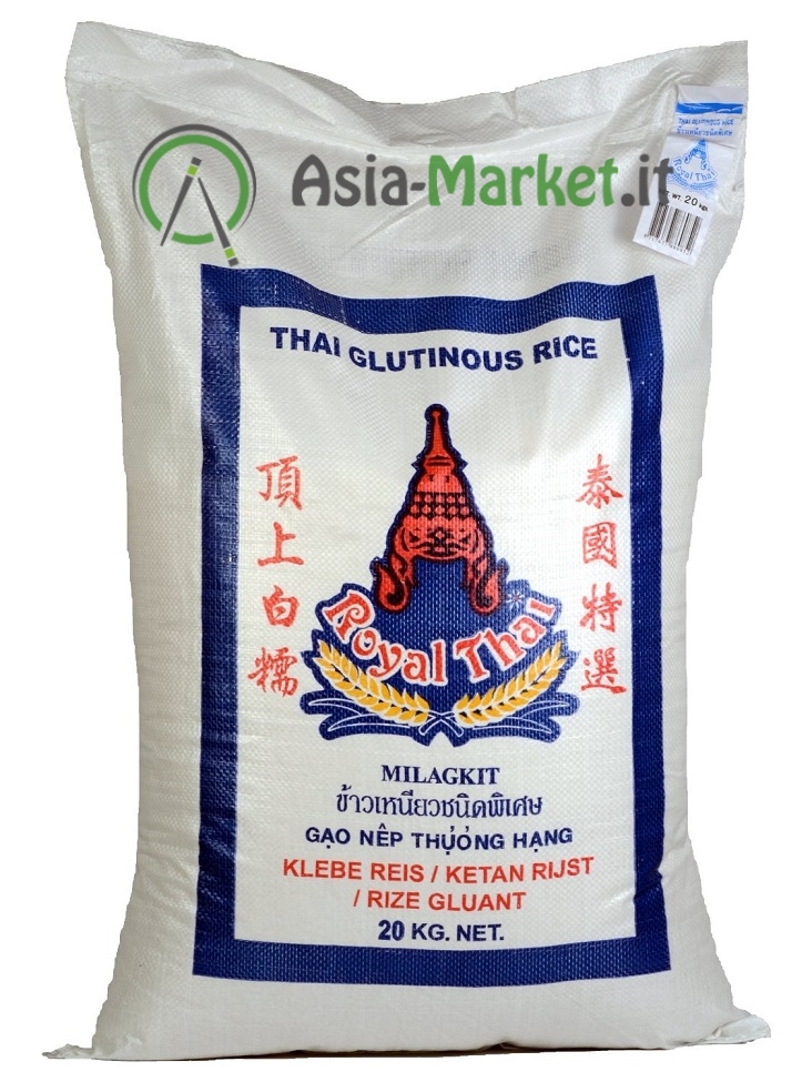 Riso glutinoso - Royal Thai 20 Kg. - €54.90 : , L'Asia sotto  casa!