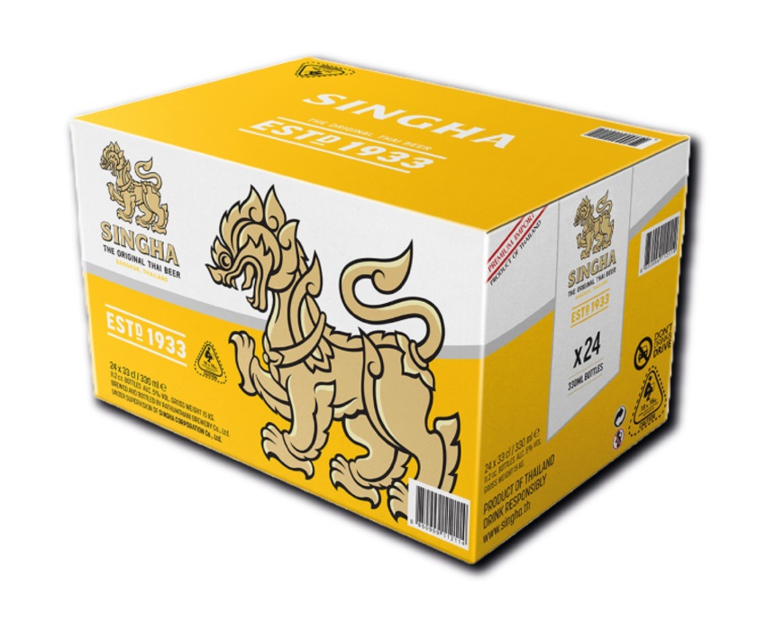 SINGHA BEER - cartone da 24 x 0.33 l. SINGHA BEER - cartone da 24 x 0.33 l.