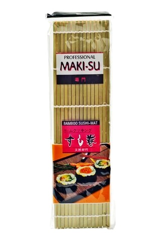 Immagini Stock - Fare Sushi Arrotolato In Una Stuoia Di Bambù Per