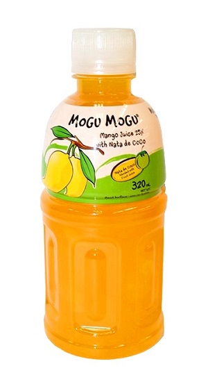 Bevanda con succo di mango e Nata de Coco - Mogu Mogu 320 ml. - €1.70 :  , L'Asia sotto casa!